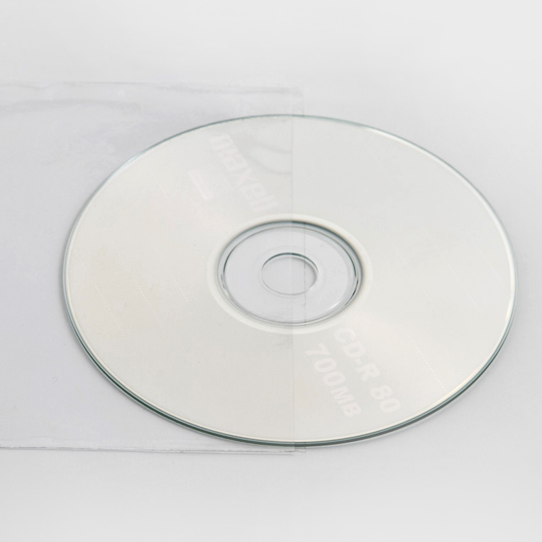 Abbildung: CD - Folientaschen - 130 mm x 130 mm
