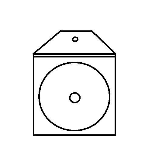 Abbildung: CD - Folientaschen - 130 mm x 130/190 mm