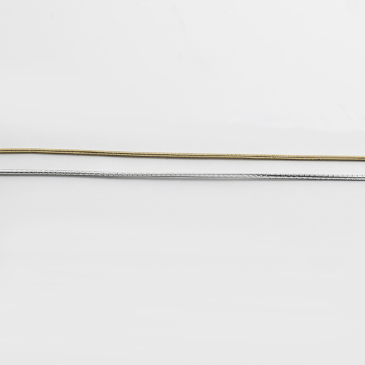 Abbildung: Rundgummi - gold/silber